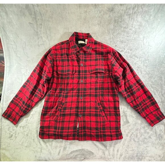 Covington Jacket Men's Medium Red & Black Plaid Casual Outdoor Wear - Picture 10 of 11